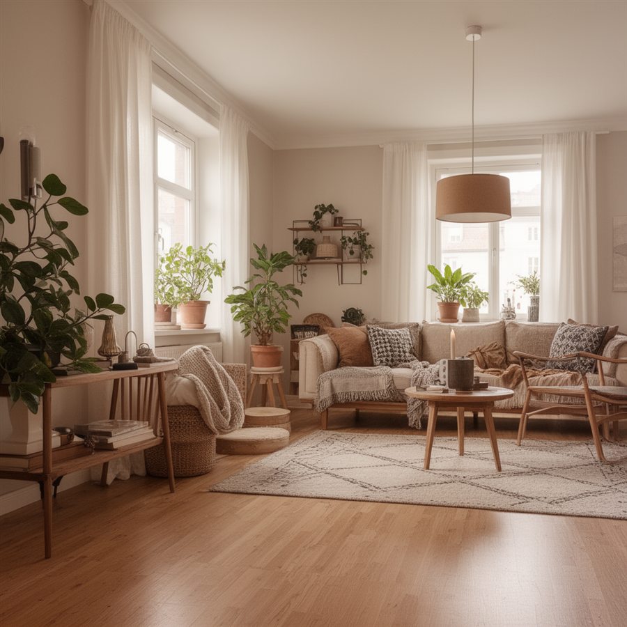 Furnished living room — the kind of result virtual staging produces