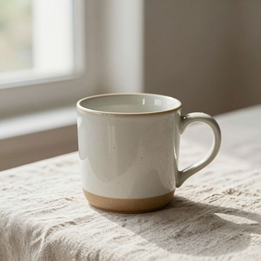 AI product photo of a ceramic mug